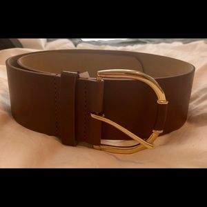 Banana Republic dark brown wide leather belt - NWT